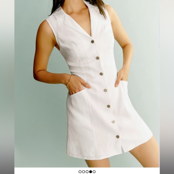 Reformation 100% linen dress - Picture 3 of 5